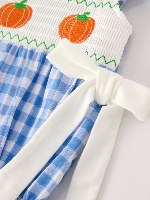 fall-thanksgiving-halloween-blue-pumpkin-smock-embroidery-baby-girl-romper Rylee-Faith-Designs-Sophia's Style-4